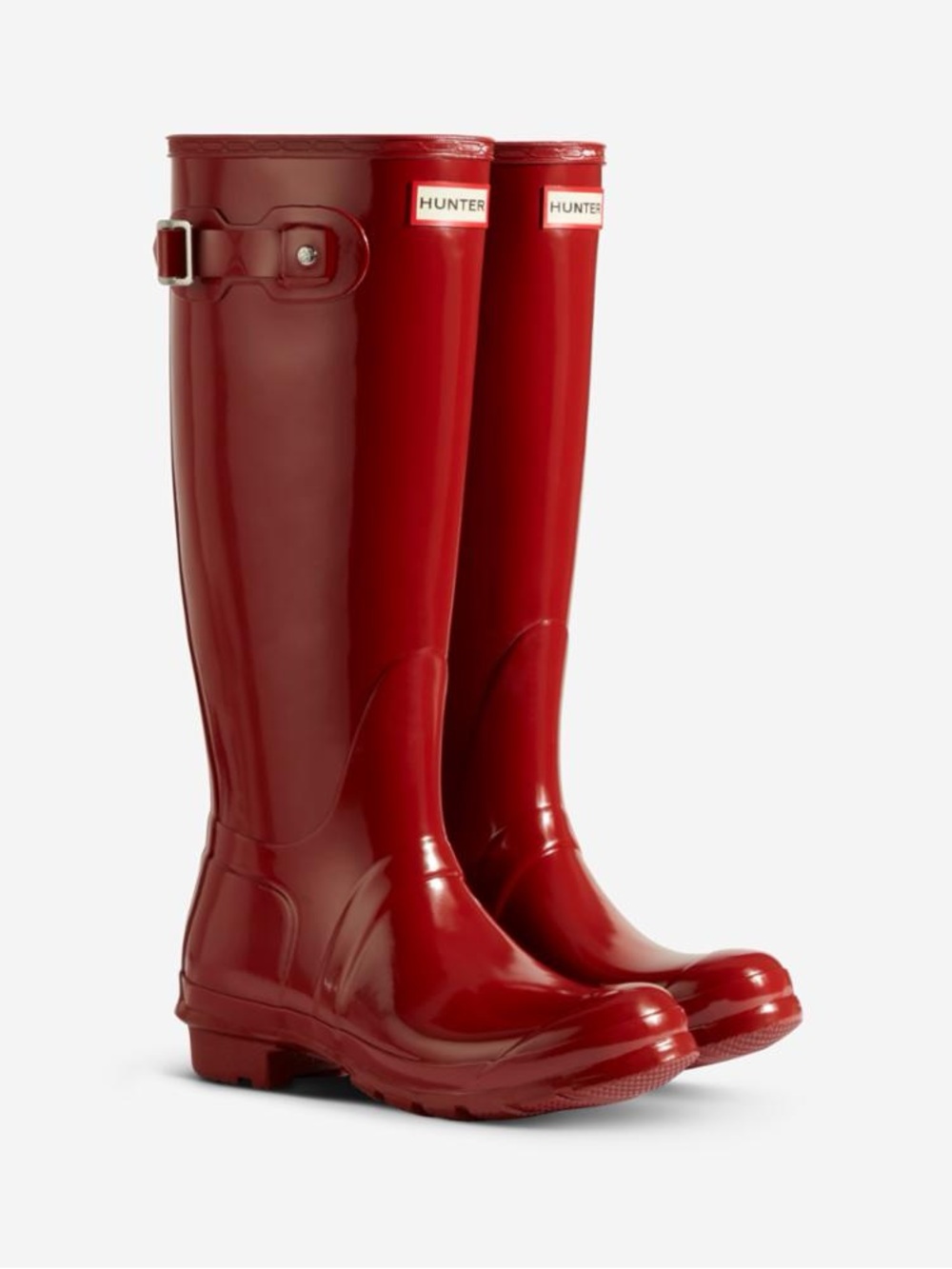 Hunter Original Tall Gloss Rain Boots – Women’s Size 8 (US) / EU 39 – Red